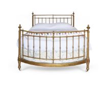 A VICTORIAN BRASS BEDSTEAD, SECOND HALF 19TH CENTURY