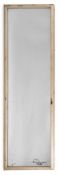 TWO SIMILAR CREAM PAINTED PINE WALL MIRRORS, 19TH CENTURY AND LATER