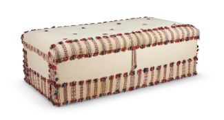 A BOX OTTOMAN BY ROBERT KIME LTD