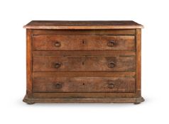 A FRENCH CHESTNUT COMMODE, 18TH CENTURY