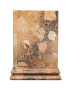 A SCAGLIOLA PEDESTAL, MID 19TH CENTURY