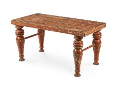 A VICTORIAN PAINTED PINE LUGGAGE STAND, 19TH CENTURY