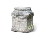 A STONE PLINTH OR COLUMN BASE, PROBABLY ROMAN 1ST/2ND CENTURY A.D.
