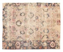 AN ISFAHAN FRAGMENTARY CARPET, CENTRAL PERSIA, 17TH CENTURY