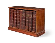 Ɵ A SET OF EIGHT LEATHER HALF-BOUND VOLUMES OF 'MONASTICON ANGLICANUM' BY SIR WILLIAM DUGDALE