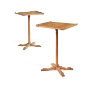A PAIR OF ASH AND ELM OCCASIONAL TABLES DESIGNED BY ROBERT LORIMER, EARLY 20TH CENTURY