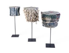 THREE CAMEROON 'ASHETU' OR PRESTIGE HATS, EARLY 20TH CENTURY
