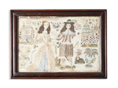 A CHARLES II NEEDLEWORK PICTURE, CIRCA 1660-1680
