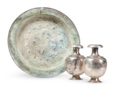 A GILT COPPER CHARGER IN THE 16TH CENTURY MANNER, PROBABLY 19TH CENTURY
