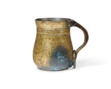 AN ISLAMIC SUFI DERVISH BRASS MUG, 19TH CENTURY