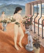 λ PATRICIA O'BRIEN (IRISH B. 1927), THE FLOWER GARDEN