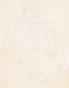 λ JEAN BERQUE (FRENCH 1896-1954), STUDY OF A SEATED MAN