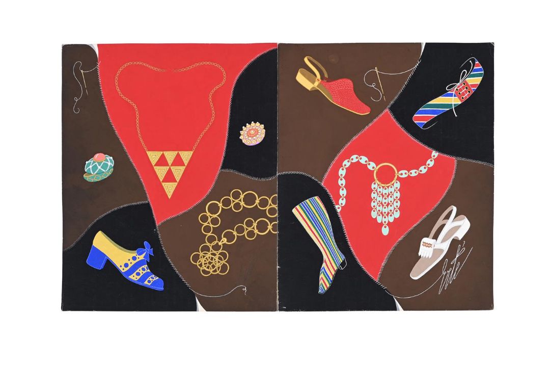 λ ERTÉ (FRENCH 1892-1990), DESIGN FOR FASHION PUBLICATION - Image 1 of 2