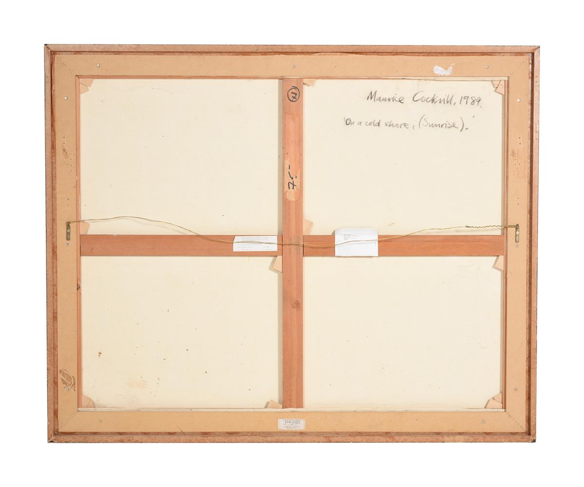 λ MAURICE COCKRILL (BRITISH 1936-2013), ON A COLD SHORE (SUNRISE) - Image 3 of 5