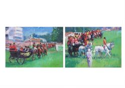 λ CLAIRE EVA BURTON (BRITISH B.1955), ROYAL PARADE, ASCOT
