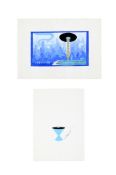 λ ERTÉ (FRENCH 1892-1990), RHAPSODY IN BLUE: SETTING; THE SEATS (2)