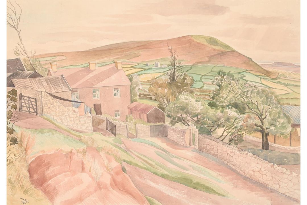 λ JOHN NASH (BRITISH 1893-1977), A WELSH FARM, LLANGENNECH - Image 1 of 3