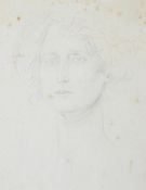 λ AUGUSTUS JOHN (BRITISH 1878-1961), PORTRAIT HEAD OF A YOUNG WOMAN