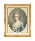 FRENCH SCHOOL (18TH CENTURY), PORTRAIT OF A LADY IN A BLUE DRESS