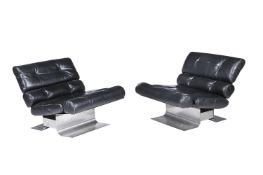 FRANCOIS MONNET FOR KAPPA, A PAIR OF LOUNGE CHAIRS