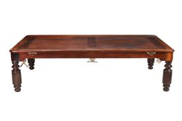 A MAHOGANY METAMORPHIC BILLIARDS/DINING TABLE