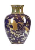 GORDON FORSYTH R.I. (1879-1952) FOR PILKINGTON'S 'ROYAL LANCASTRIAN' POTTERY, A LUSTRE VASE