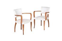 A PAIR OF ART DECO ARMCHAIRS
