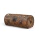 A HIDE AND STUD WORK CIRCULAR TRAVELLING BOX, LATE 17TH OR EARLY 18TH CENTURY - Image 1 of 4