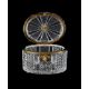 A FRENCH CUT-GLASS GILT-METAL-MOUNTED OVAL BOX AND HINGED COVER OF BACCARAT TYPE - Image 2 of 2