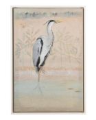 CAROLINE CONRAN (BRITISH B. 1939), HERON IN THE MIST