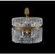A FRENCH CUT-GLASS GILT-METAL-MOUNTED OVAL BOX AND HINGED COVER OF BACCARAT TYPE - Image 1 of 2