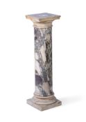 AN ITALIAN BRECCIA AFRICANA MARBLE PEDESTAL, 18TH/19TH CENTURY