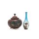 A Japanese Cloisonné Enamel Vase and Cover - Image 1 of 4