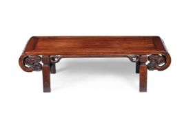 A Chinese hardwood low table