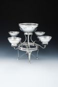 A GEORGE III SILVER EPERGNE