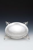A SILVER CIRCULAR BOWL