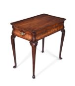 A CONTINENTAL WALNUT CENTRE OR SILVER TABLE, PROBABLY DUTCH, MID 18TH CENTURY