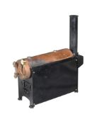 A STUART TURNER HORIZONTAL LIVE STEAM COPPER BOILER