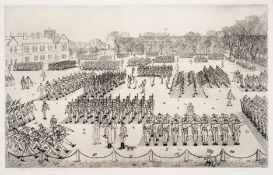 λ Anthony Gross (1905-1984) 11 o'clock Parade - Guard's Depot, Caterham (Herdman 4001)