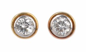 Ein Paar Brillant-Ohrstecker