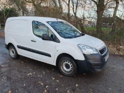 2018 18 Peugeot partner White panel van - 55k miles - air con - MD18 OFP