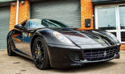 2009 FERRARI 599 GTB FIORANO F1 BLACK COUPE - 30K MILES - CARBON SEATS AND WHEELS