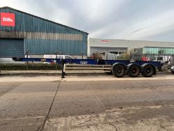 2005 Dennison Skeletal Container Trailer (non slider) - MOT March 20 - ROR Axles on Drum brakes