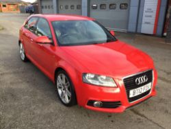 2012 Audi A3 1.6 TDI S Line 5 Door Hatchback - 185,368 - 1 key present - BT12FDV