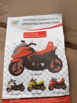 9 New Childrens Electric Motorcycles - (L151)
