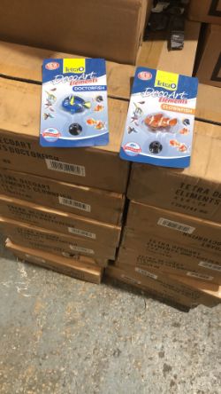 (DJW) - Approx 288 x Tetra Fish Tank Deco Fish - 12 boxes of 24