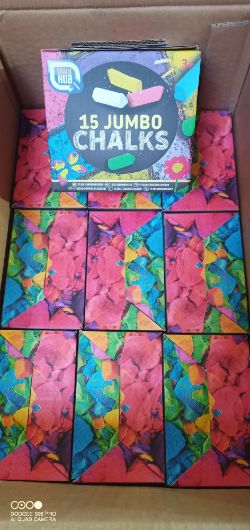 500pcs Brand new 15pc Jumbo chalk box - rrp £3.99 each new and sealed