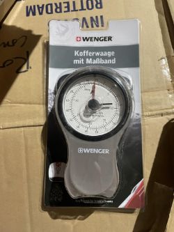 RW/ PLT 38 - 25 X BRAND NEW WENGER LUGGAGE SCALE & TAPE MEASURE