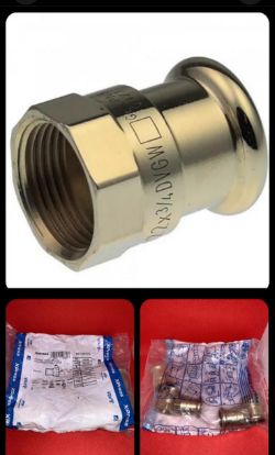 (REF: DJW) - 20 Bags of XPress Straight Female Connector Plumbing Fittings RRP £900+