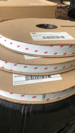 (REF: DJW) - Brand new 3 Rolls of 3M Dual Lock Hook and Loop Fastener Flame Resistant